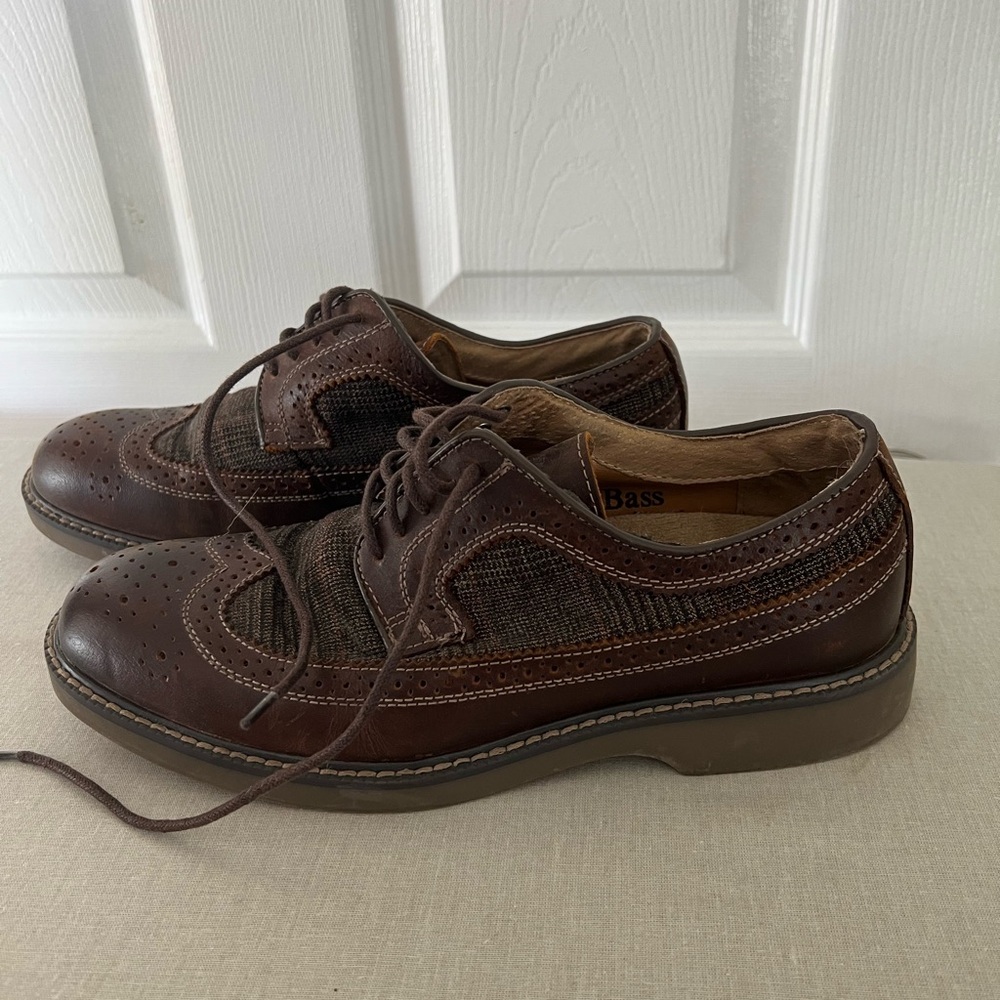 Bass Men's Dark Brown Oxford Derbys